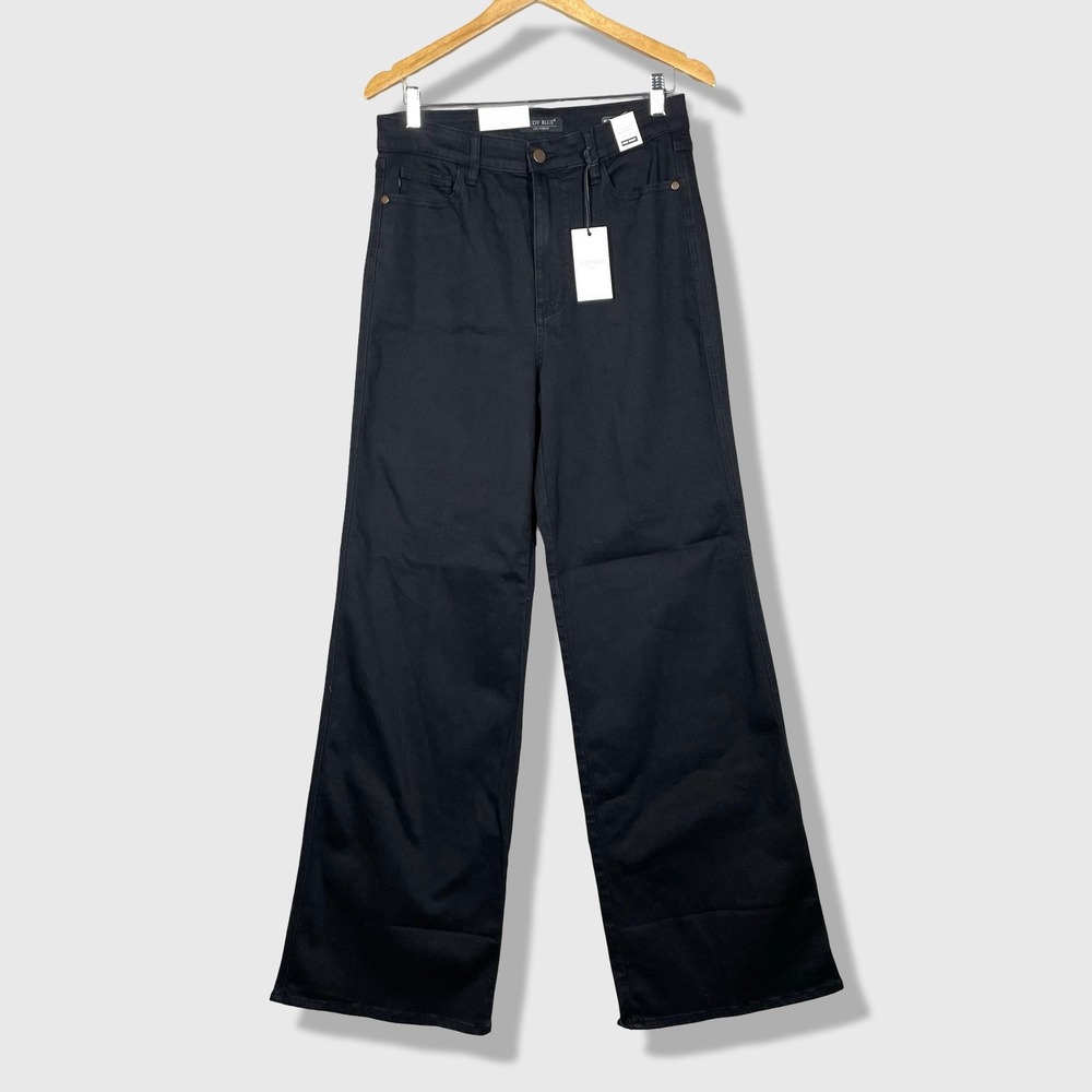 Judy Blue Retro Wide Leg Jeans Women 11/30 Black Retro Minimalist Streetwear NWT